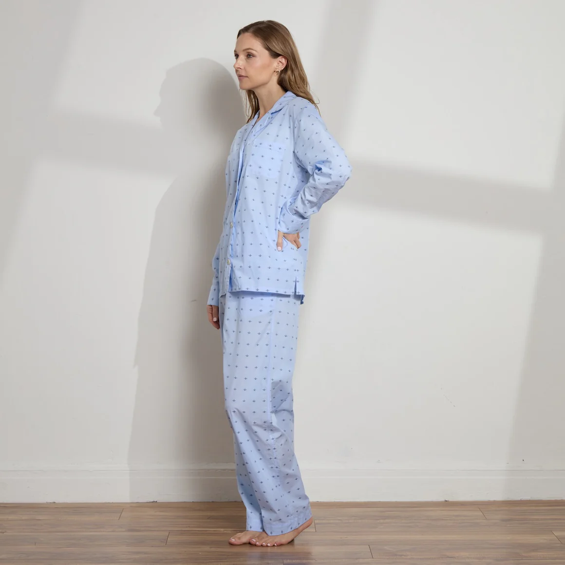 Dobby Cotton Long PJ Set - Image 4