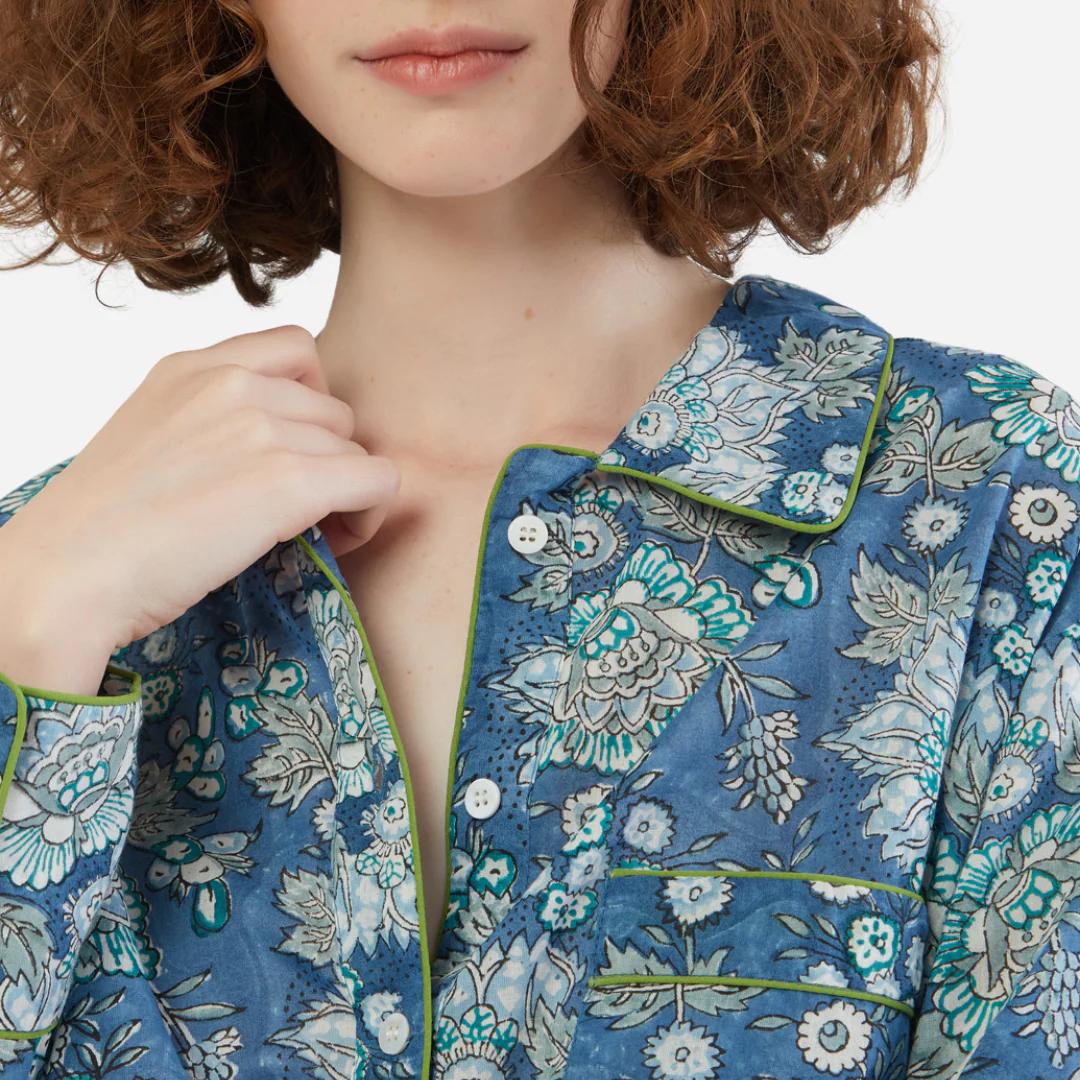 Lightweight Cotton Floral Short PJ Set - Image 3