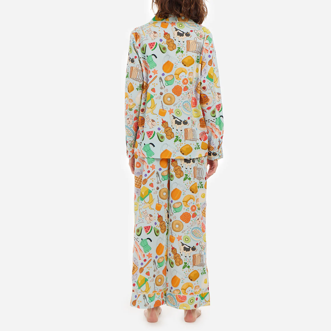 Organic Cotton Printed Long PJ Set - Image 3