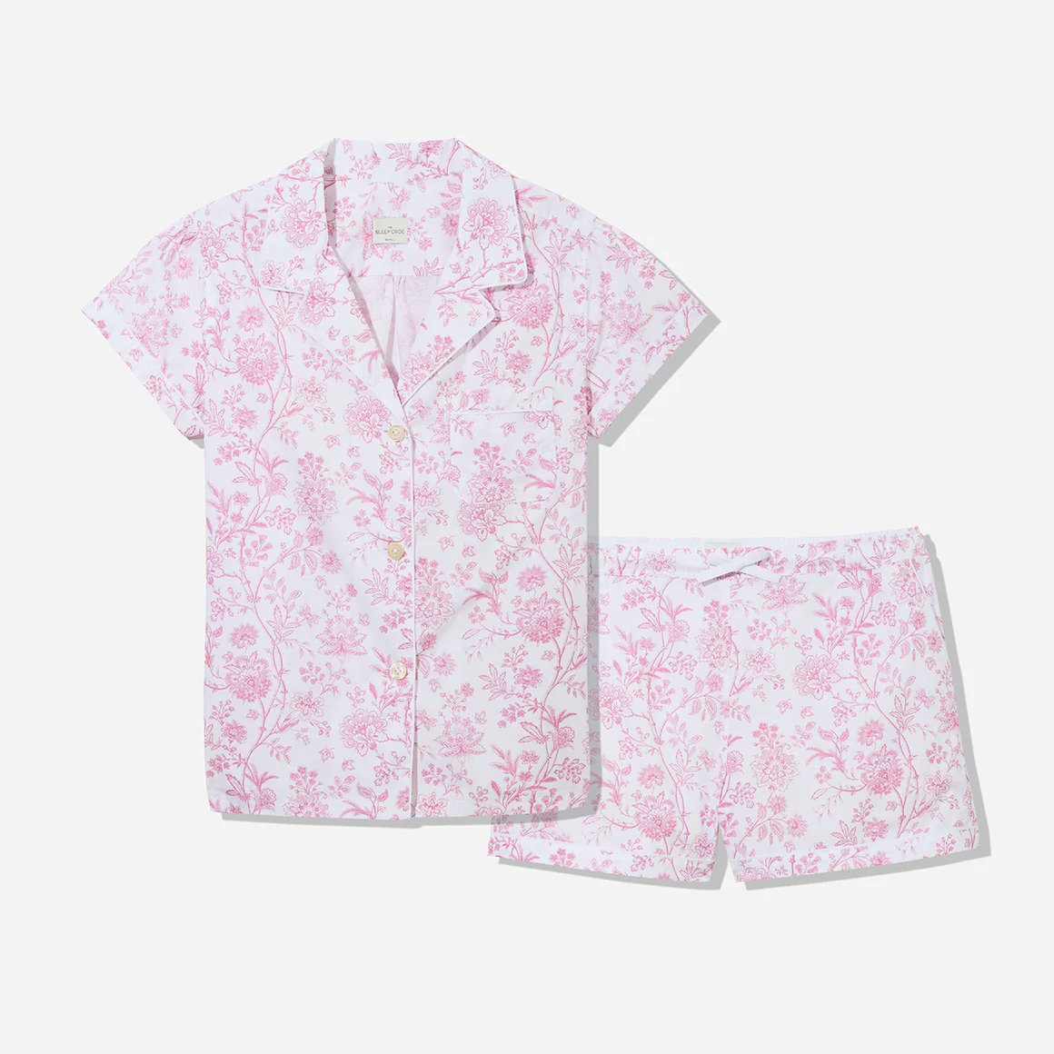 Printed Floral Cotton Short PJ Set - Image 3