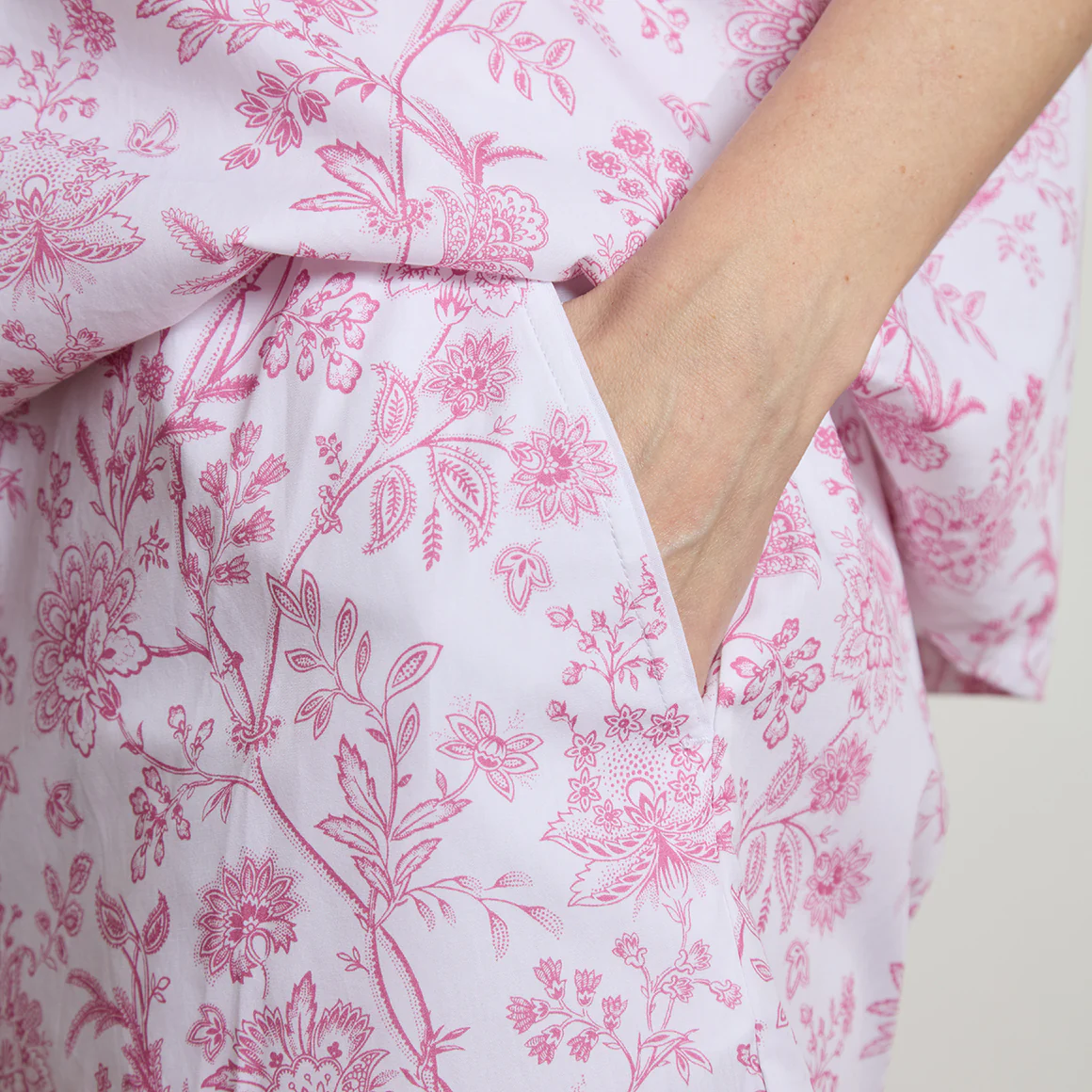 Printed Floral Cotton Short PJ Set - Image 5