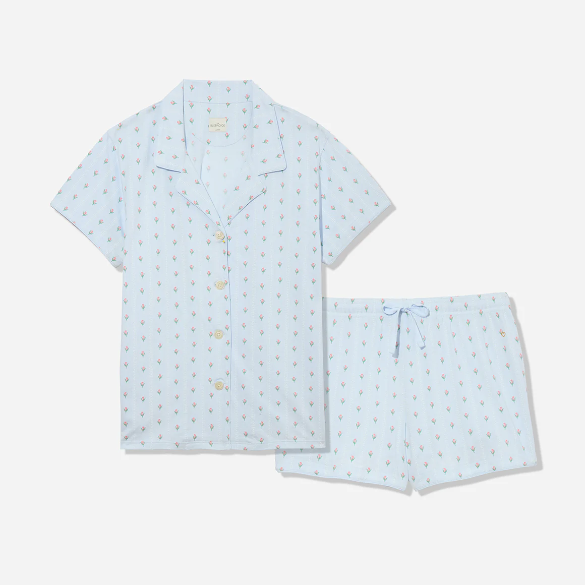 Printed Organic Pima Cotton Short PJ Set - Image 6