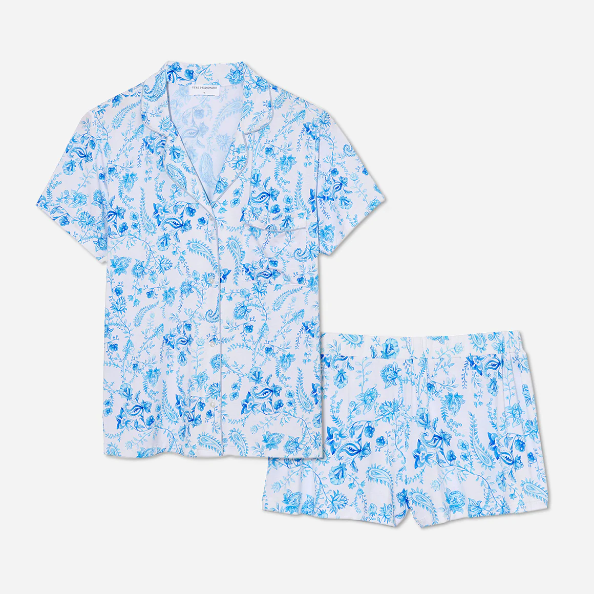 Soft TENCEL™ Modal Short Paisley Pajama Set - Image 3