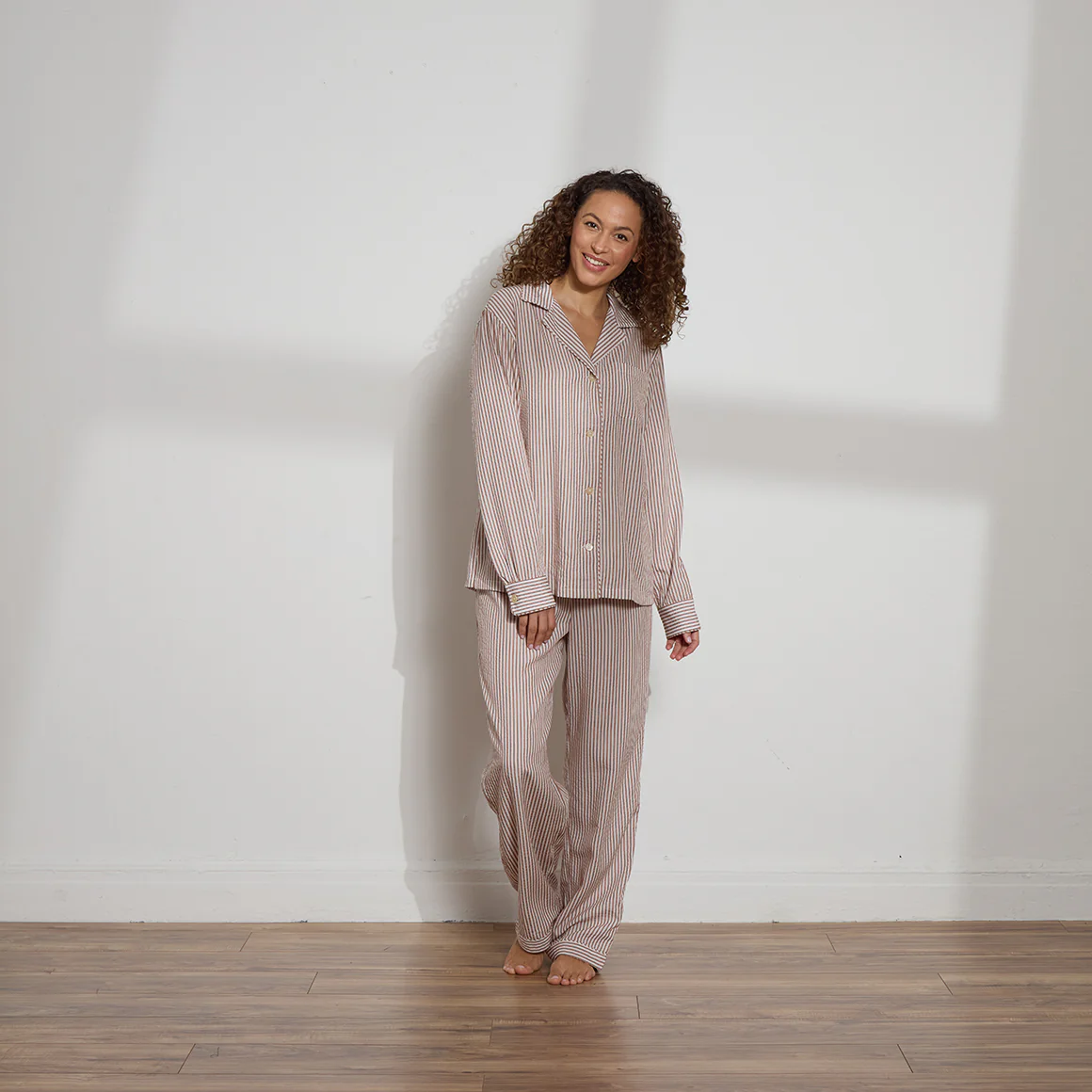 TENCEL™ Ticking Stripe Long PJ Set - Image 3