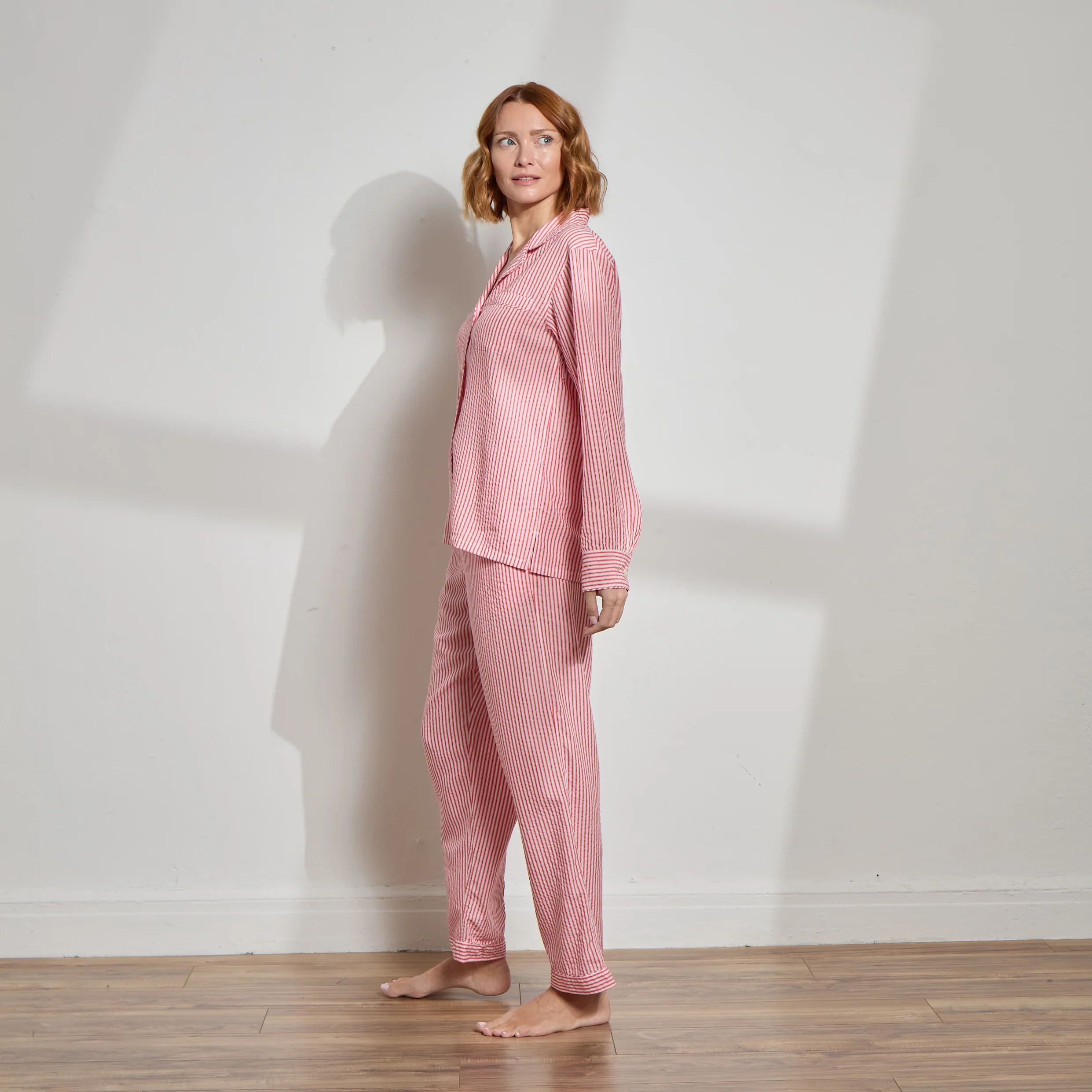 TENCEL™ Ticking Stripe Long PJ Set - Image 4