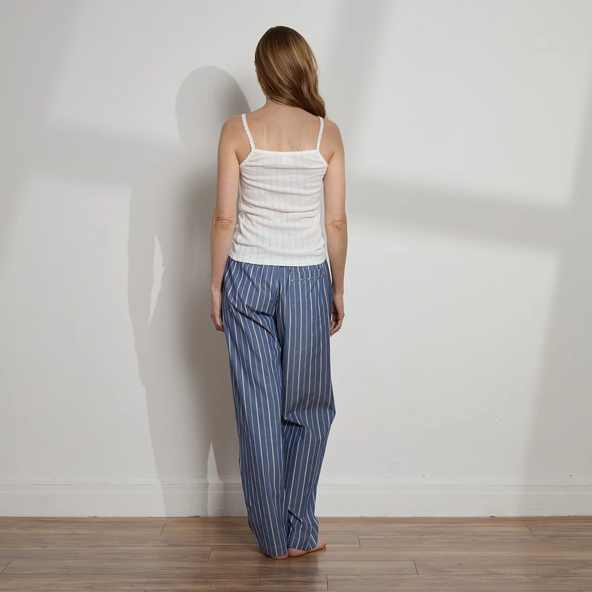 Unisex Striped Cotton Boyfriend Pant - Image 4