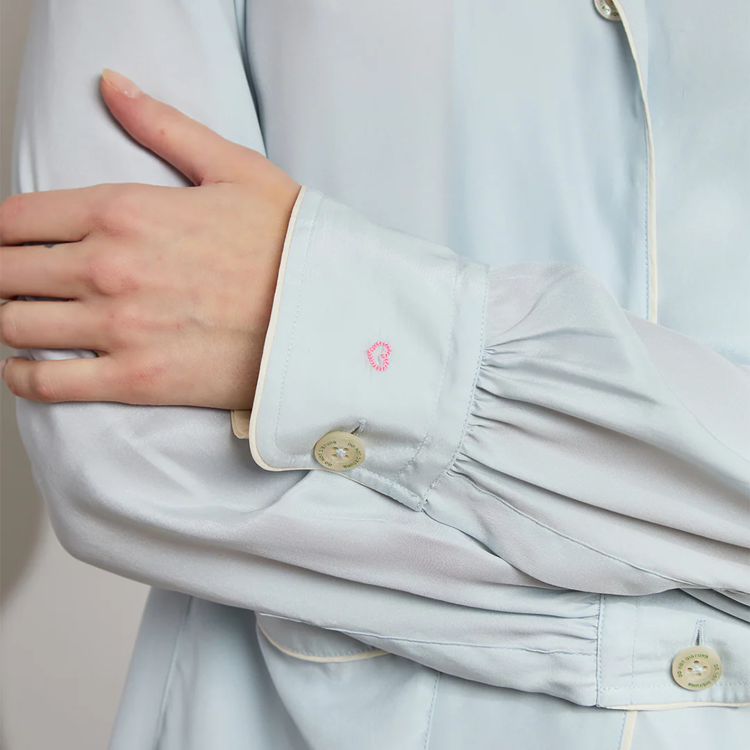 Washable Silk Long PJ Set - Image 3