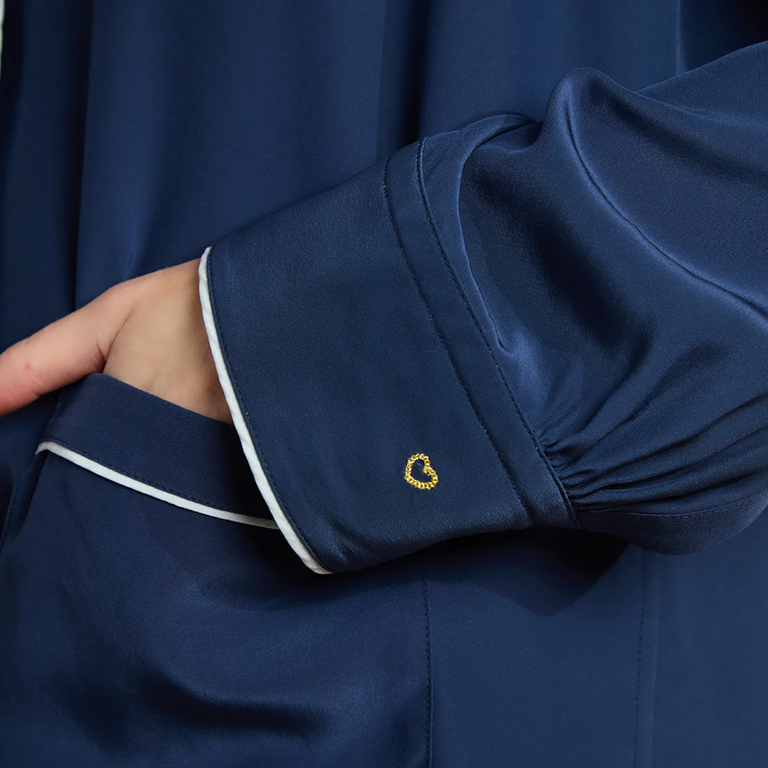 Washable Silk Long PJ Set - Image 4