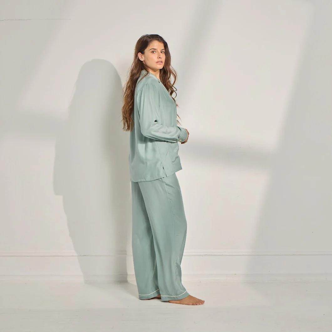 Washable Silk Long PJ Set - Image 3