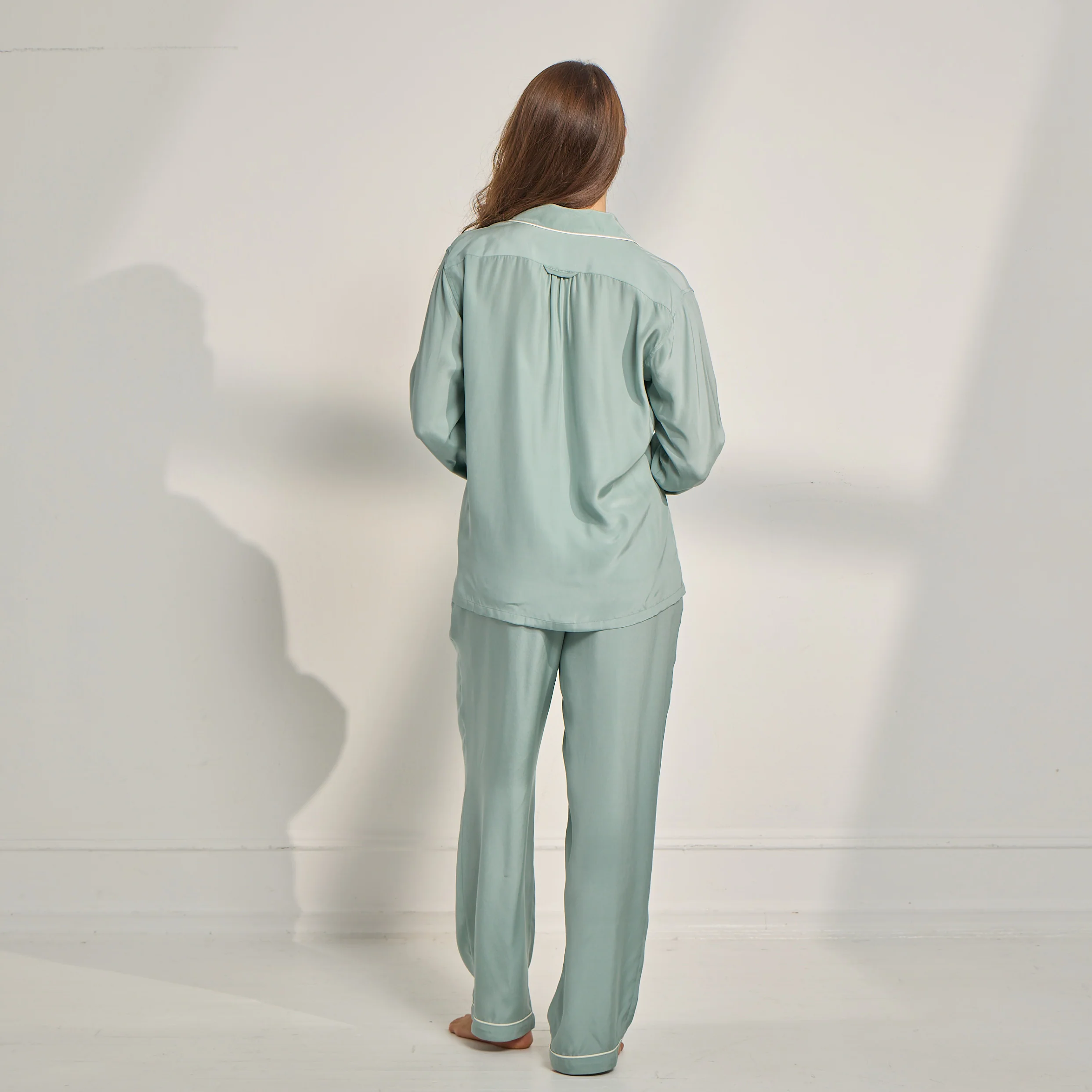 Washable Silk Long PJ Set - Image 4