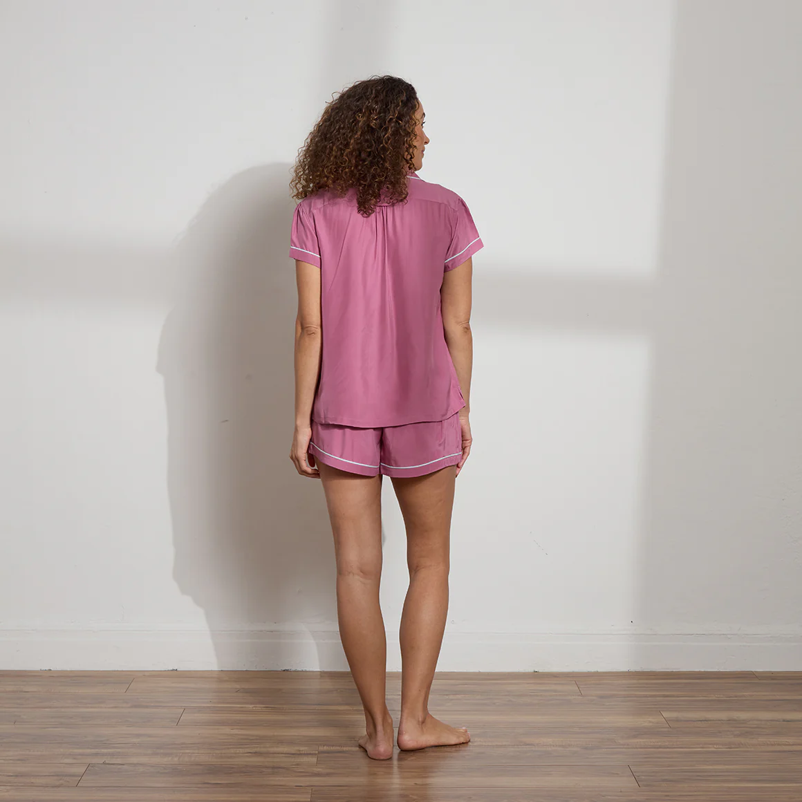 Washable Silk Short PJ Set - Image 3
